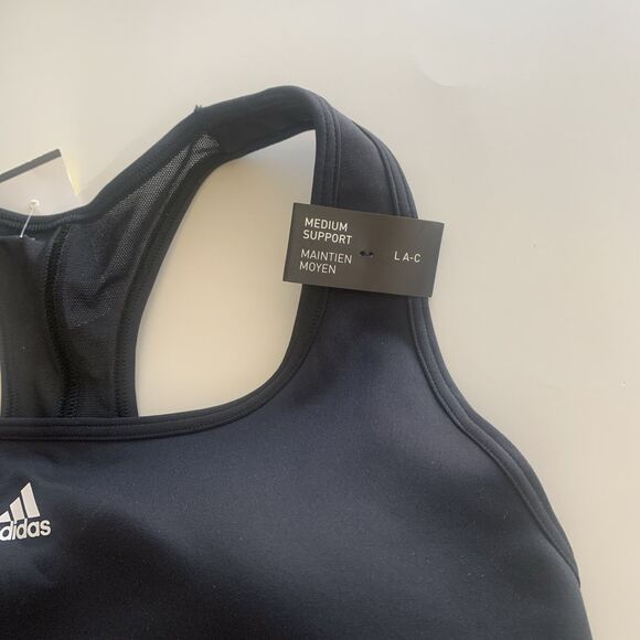 Adidas Powerreact Bra Medium-Support Training Size Medium Fits Cups A B C NWT - Picture 2 of 4